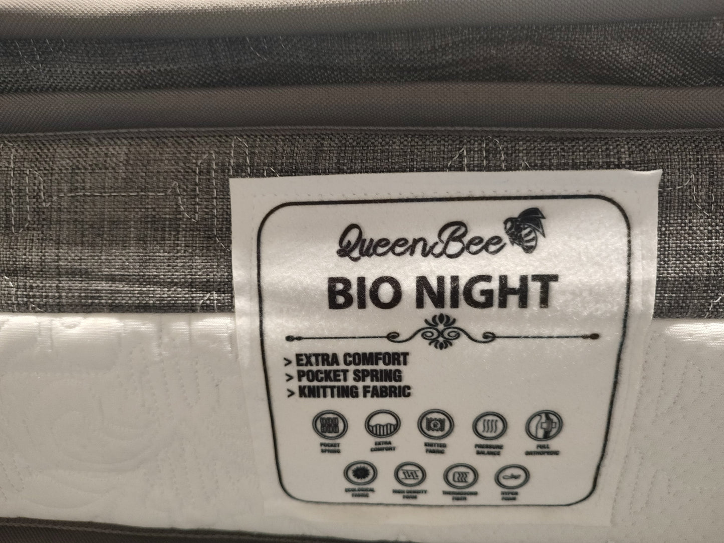 Bionight Viscogel Mattress Pocket Spring and Memory Foam Vacuumed